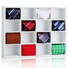 Wesiti Tie Box Organizer Wall Mounted Tie Rack with 16