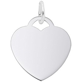 Medium Heart - Classic Charm in Sterling Silver, Charms for Bracelets and Necklaces