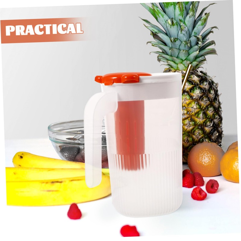 BIUDECO 2200ml Large Capacity Cold Kettle Infused Water Pitcher with
