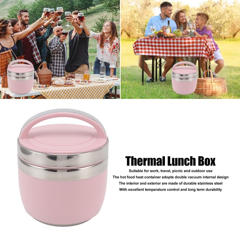 1.5L Vacuum Lunch Box 304 Stainless Steel Insulated Food Container