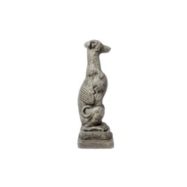 Solid Rock Stoneworks Sm Whippet Dog Garden Statue- 20" Tall- PreAged