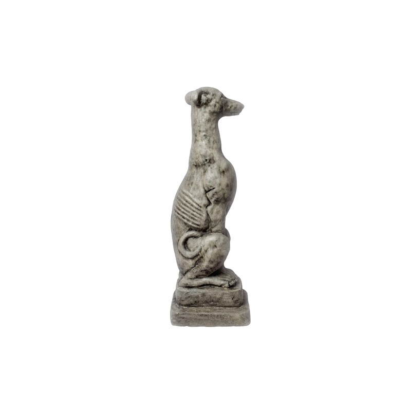 Solid Rock Stoneworks Sm Whippet Dog Garden Statue- 20" Tall-