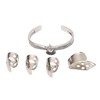 Guitar Pick Set with Alloy Bracelet Stainless Steel Finger Thumb