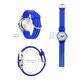 Kiddus Sportive and Educational Children's Watch for Children, Boys and Girls. Analog Wrist Watch for Learning Clock with Exercises