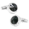 mila schon milla shaun black crystal glass cuff links msc10411,