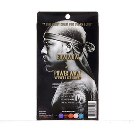 RED by KISS Bow Wow Power Wave Velvet Luxe Durag (HDUPPV01 - Black)