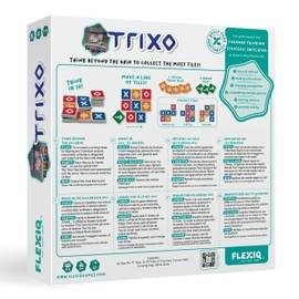 FLEXIQ Trixo Strategy Game | Board Games for the Whole Family | Community Games from 7 Years | Travel Games for 2-4 People | 15 Minutes Playing Time | French Version
