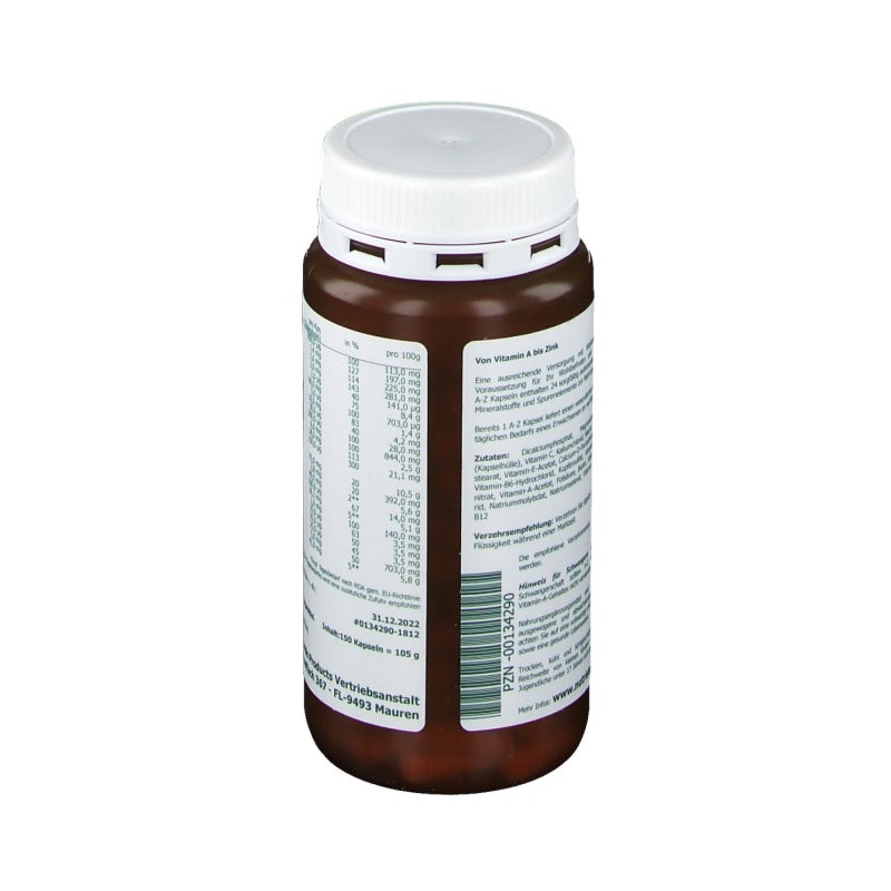 Nutri Store A-Z Multi-Vitamin Mineral Capsules 150 cap