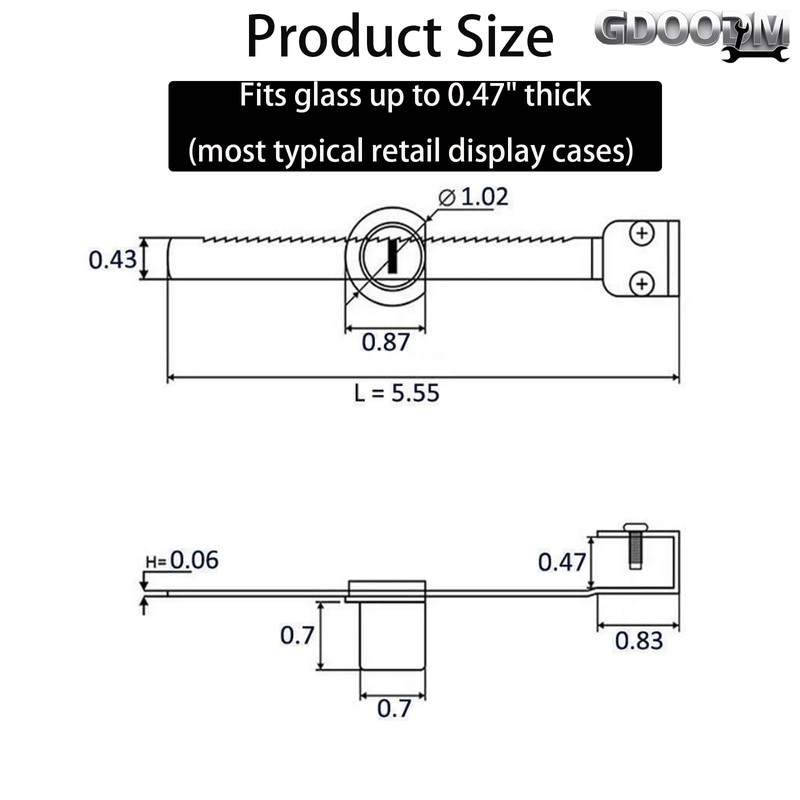 16 Pack Display Case Locks, Showcase Lock Sliding Glass Door