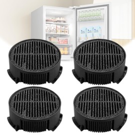 Set of 4 Activated Carbon Filters Suitable for Liebherr Refrigerators 9096342, Diameter 45 mm Fresh Air Filter with Activated Carbon, Fridge Filter