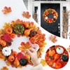 Artificial Pumpkins Decorations Set,150P Autumn Home Decor Artificial Fall Maple