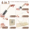 Baby Bottle Brush Set, 6-in-1 Travel Bottle Cleaning Kit with