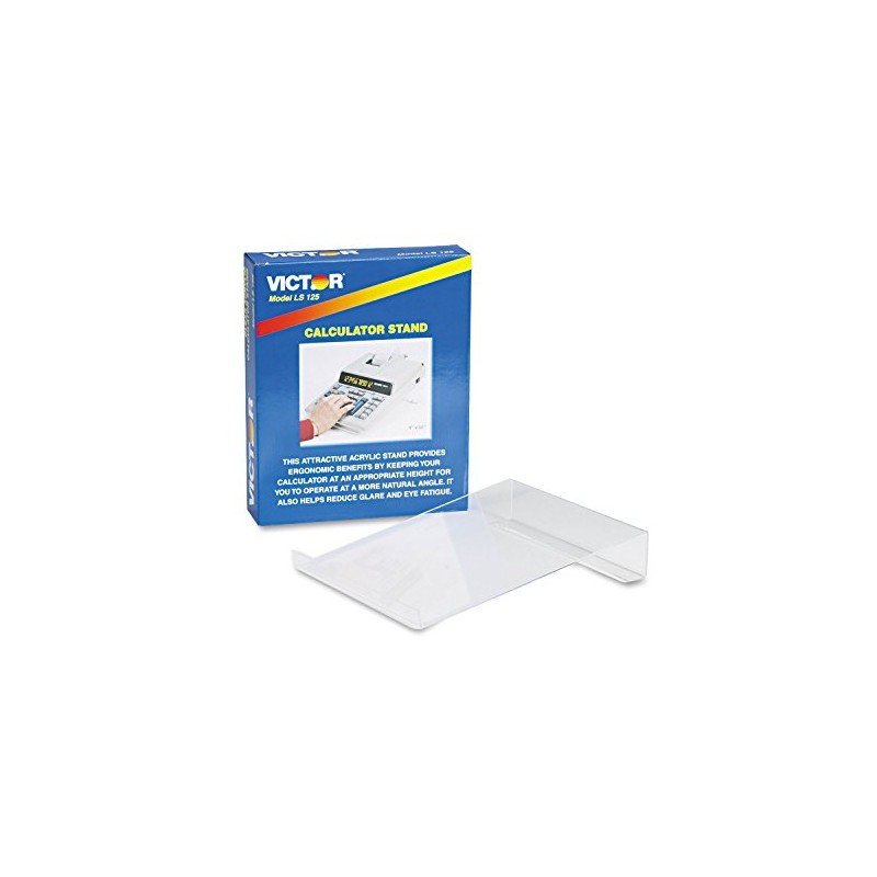 Victor Large Angled Acrylic Calculator Stand, 9 X 11 X