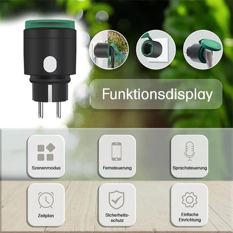 Offgridtec Smart Outdoor Socket WiFi with Smart Life or Tuya