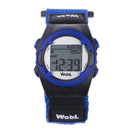 WobL Vibrating 8-Alarm & Repeating Countdown Timer Watch for Kids & Adults, Medication/Sports/Meetings/Potty Reminders, Blue