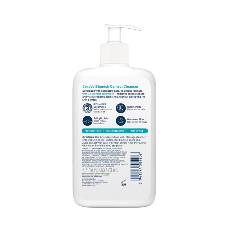 CeraVe Blemish Control Cleanser 473mL