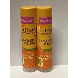 Alba Botanica Hawaiian Lip Balm Refreshing Pineapple Quench (Pack of 2)