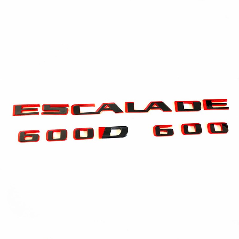 3Pack Escalade 600 600D Rear Liftgate Emblem 3D Badge Letter