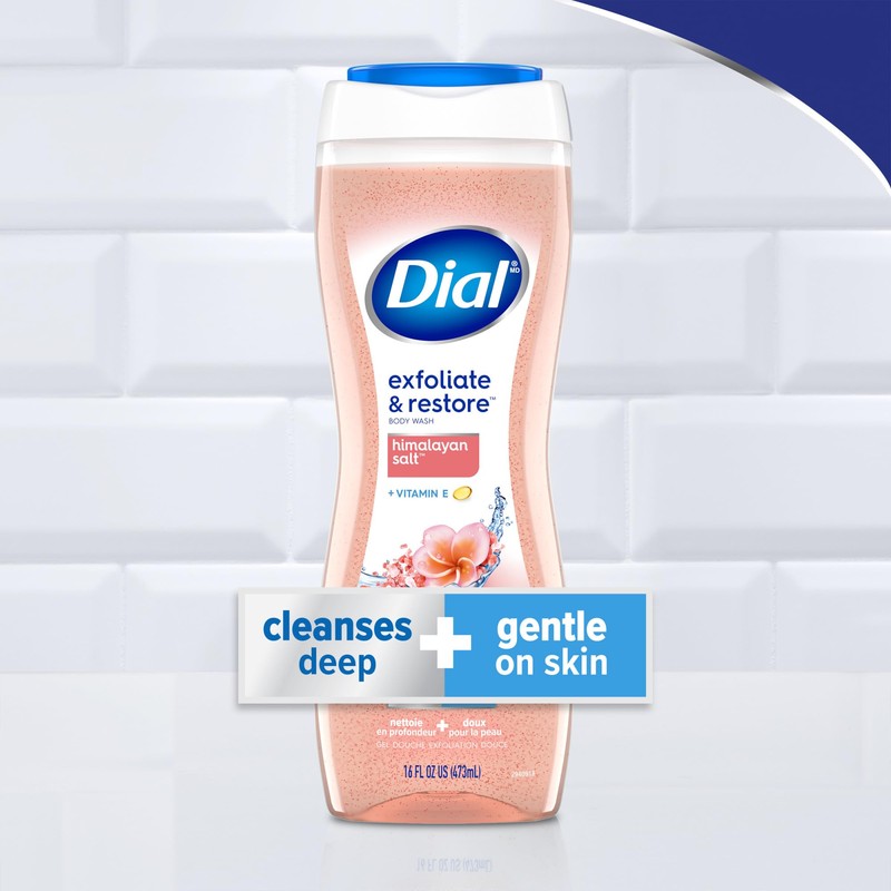 Dial Body Wash, Exfoliate & Restore Himalayan Salt, 16 Fl