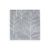 Winter Trees Silver & White Cocktail Napkins - 20 Per