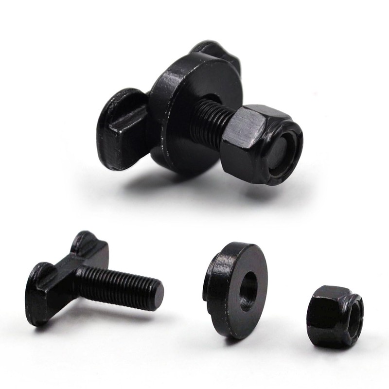 (8 Pack) L-Track Double Lug Threaded Stud Nut Fitting Tie