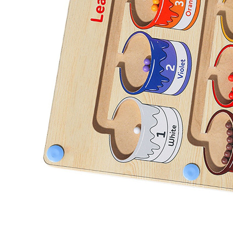 Children Magnetic Color Number Maze Fine Motor Skill Brain Training