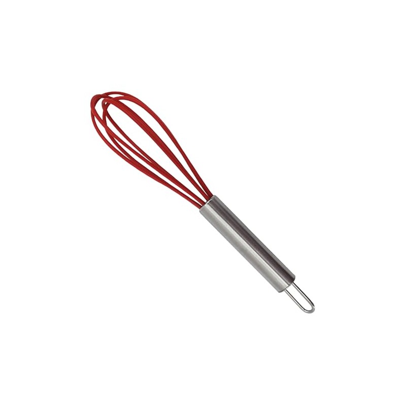 CybrTrayd Silicone 5.75" Whisk, Red