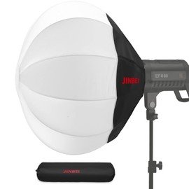 JINBEI 22inch/56cm Lantern Softbox Bowens Mount softbox One Step Quick Release Soft Light Modifier for JINBEI Video Light Compatible with Other Bowens Mount Video Light Portable