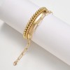 Starain Gold Beaded Bracelets for Women 18K Gold Plated Beaded