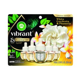 Air Wick - Recambios de aceite perfumado, Gardenia blanca + Plumeria, ambientadores para el hogar de larga duración, ambientadores de habitación, ambientadores de aire, aceites esenciales, esenciales