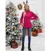 Luranee Womens Long Sleeve Tunic Tops Turtle Neck Sweater Light