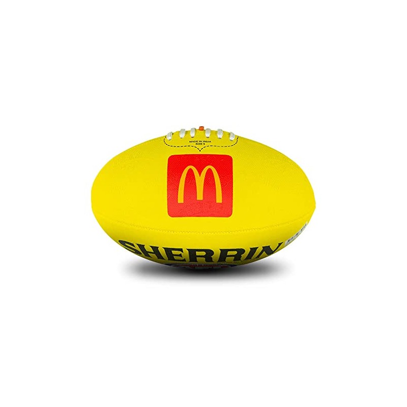 Sherrin AFL Replica All Surface Football, Yellow, Size 1