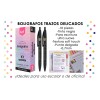 Bolígrafos Kiut Soft Touch Negros, Pack de 10, Trazo Medio