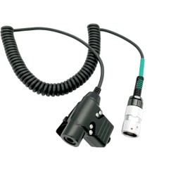JUYODE U94 PTT Adapter with U-329/U MIL-C-55116 6-Pin Walkie Talkie Connector for AN/PRC-148 & AN/PRC-152 Two Way Radio Push to Talk System Connect TP-120 U-174 U-93 Military Headset NATO-US Wiring