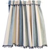 WPKIRA Blackout Cafe Curtains Short Curtains Scandinavian Colorful Striped Curtains