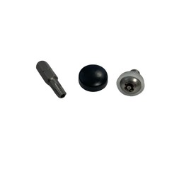 Anti Theft Seat Bolt with Cover & Bit. Compatible with Harley Davidson Bikes. Better Looking Than Stock and Protects Against Theft (Black Bolt Cover)