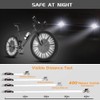 Cycling Reflectors, 96Pcs Bike Wheel Spoke Reflectors, Universal Bicycle Reflective