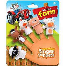 KandyToys Farm Animals Finger Puppets | Kids Farm Animal Toys