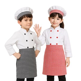 monoii Halloween Costume, Children's Chef Cosplay, Boys' and Girls' Costume