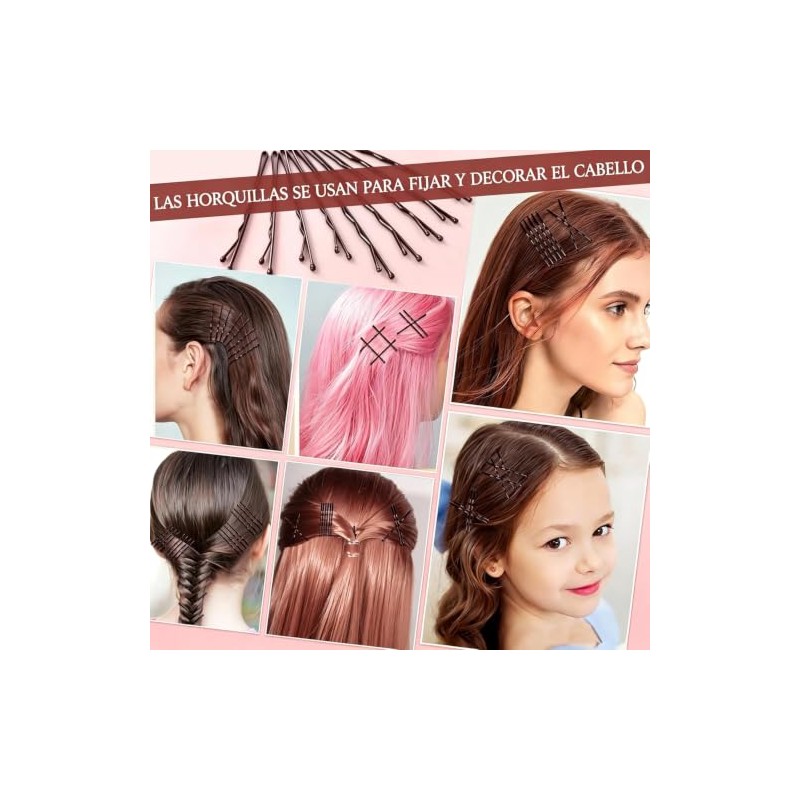 Kit de Pinzas para Cabello, 466 Piezas con Pasadores y