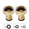 Topways® 3/4-Inch BSP Brass Garden Hose Tap Connector Female Threaded