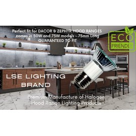 LSE Lighting jdr E27 Base Bulb for Dacor Hood 92348 120V 75W Halogen Replacement
