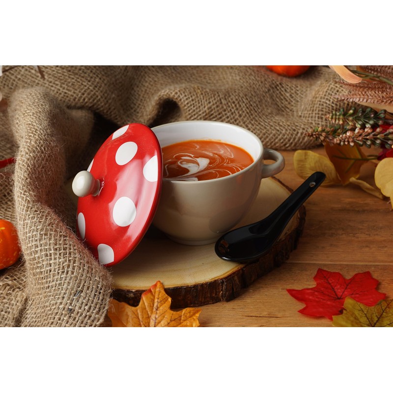 CGB Giftware | Snuggle Season Toadstool Soup Bowl with Spoon