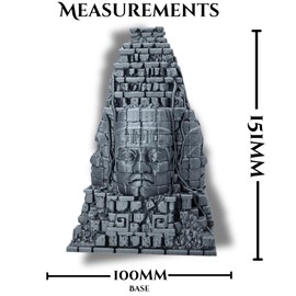 Aztec Monument | 3D Printed Terrain for Tabletop Wargames, DnD, Pathfinder, RPGs & TTRPGs | Ancient Ruins Scenery for Wargaming & Roleplaying Battles