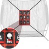 Waterproof Adjustable Baseball Strike Zone Target Net,Numbered Pitching Target,27.56x19.29in Numbered