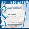 Therwen 2 Pcs Manhole Cover Hook 36 Inch with 5/8"