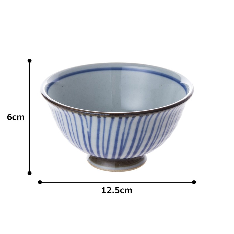 有田焼 千筋 軽々茶碗(大)