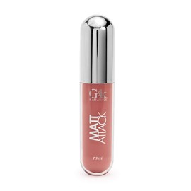 Labial líquido, Lip Gloss Mattatack Mate, G&K, GKLM02, Acabado mate y metálico, Larga duración, Secado rápido, No reseca, Alta pigmentación, Color Locura