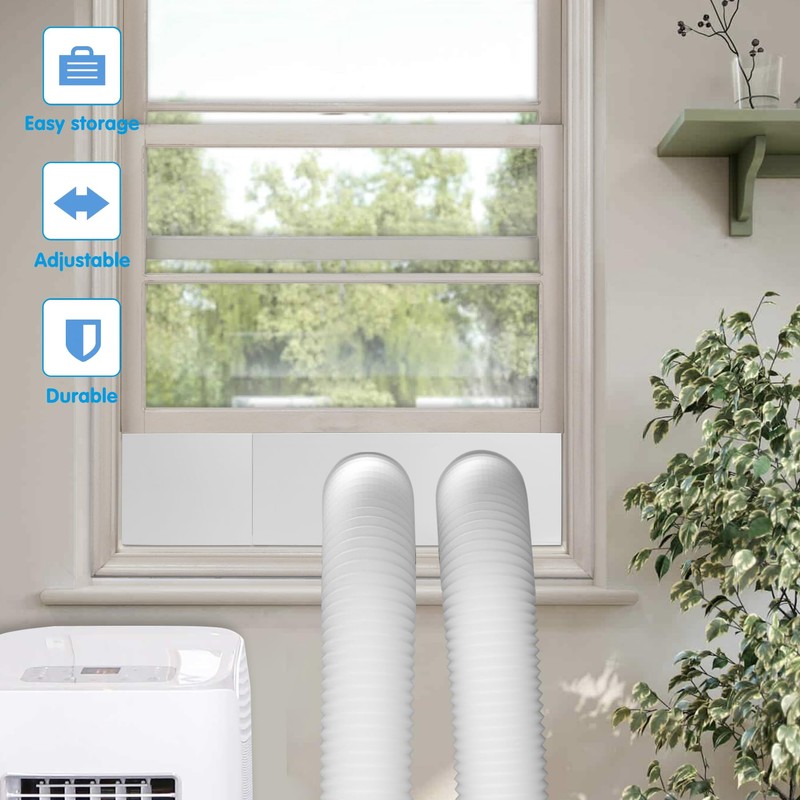 Air Jade Dual Hose Portable Air Conditioner Window Seal Kit,