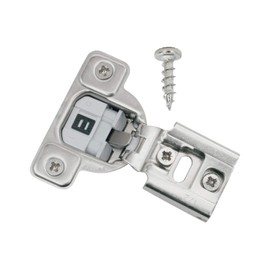 Salice 106 Degree Silentia E-Centra 1/2" Overlay Press in Soft Close Face Frame Cabinet Hinge with 2 Cam Adjustment CUR37D9 (5)